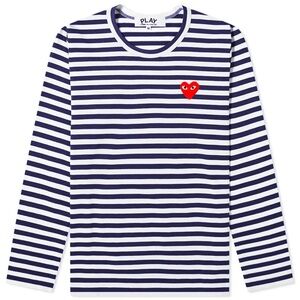 Comme des Garcons Striped Play Long Sleeve Sz M